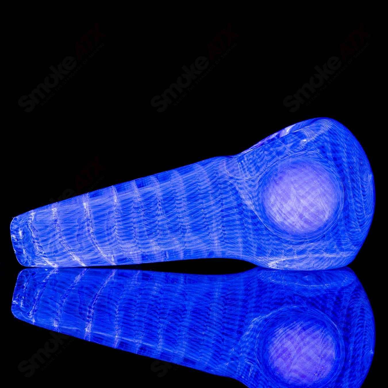 UV Fume Spoon by JMK Glass - Smoke ATX