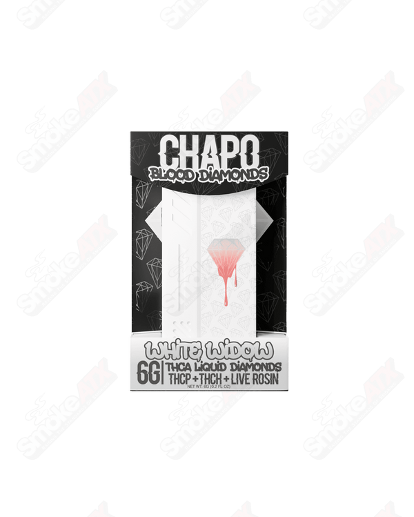 6000mg  White Widow Blood Diamonds (THCA/THCP/THC-H) Disposable Chapo Extrax - Smoke ATX 