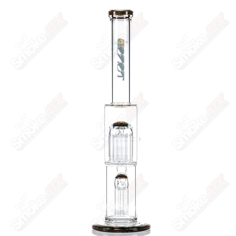 #2 18mm 7/13 Arm Perc w Worked Sections Toro Glass