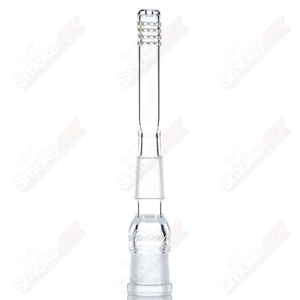 18/18mm 4.5" Green Stardust Color Accent 180 Gridded Downstem Sovereignty Glass - Smoke ATX 