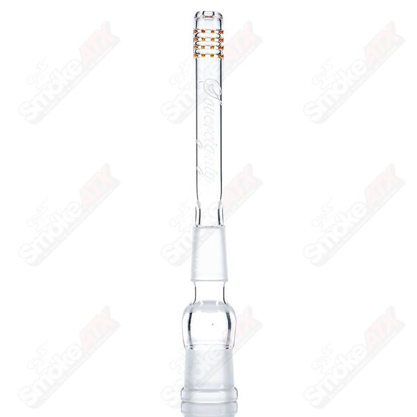 18/18mm 5" Amber Purple Color Accent 180 Gridded Downstem Sovereignty Glass - Smoke ATX 