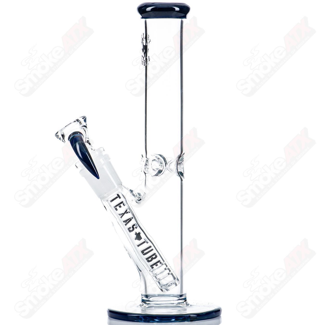 8.5in 14mm (Blue Slyme) Straight Tube Texas Tubes - Smoke ATX 