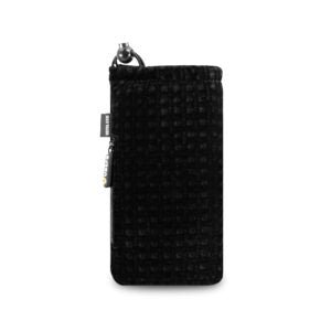 Vatra Bags Velvet Black V23 7” Zip Draw Pouch - Smoke ATX