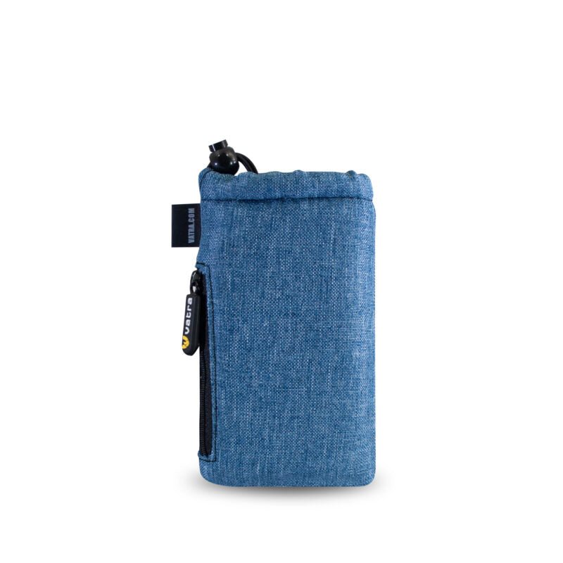 Vatra Bags Woven Blue V22 6” Zip Draw Pouch - Smoke ATX