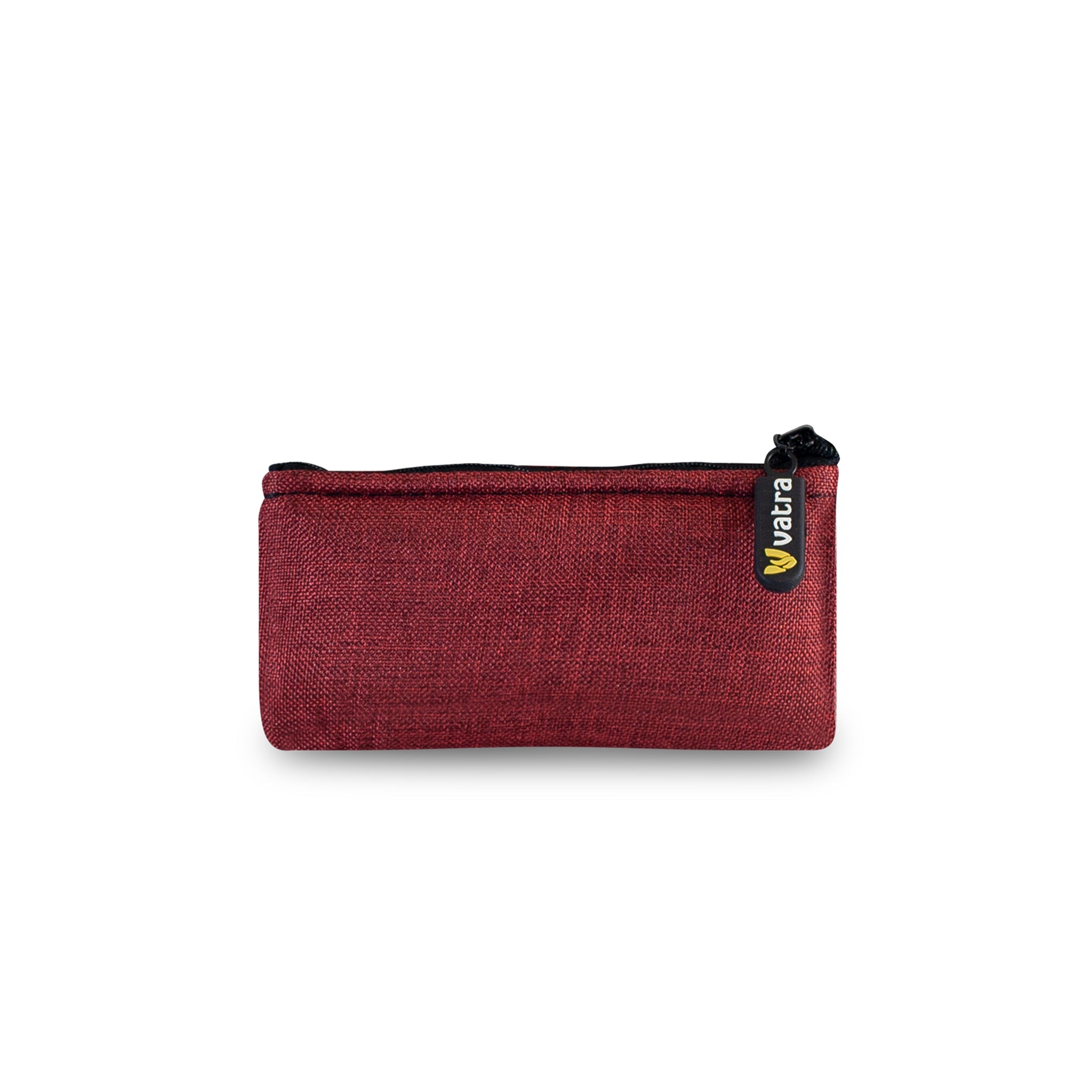 Vatra Bags Woven Burgundy V15 5.5” Zip Pouch - Smoke ATX
