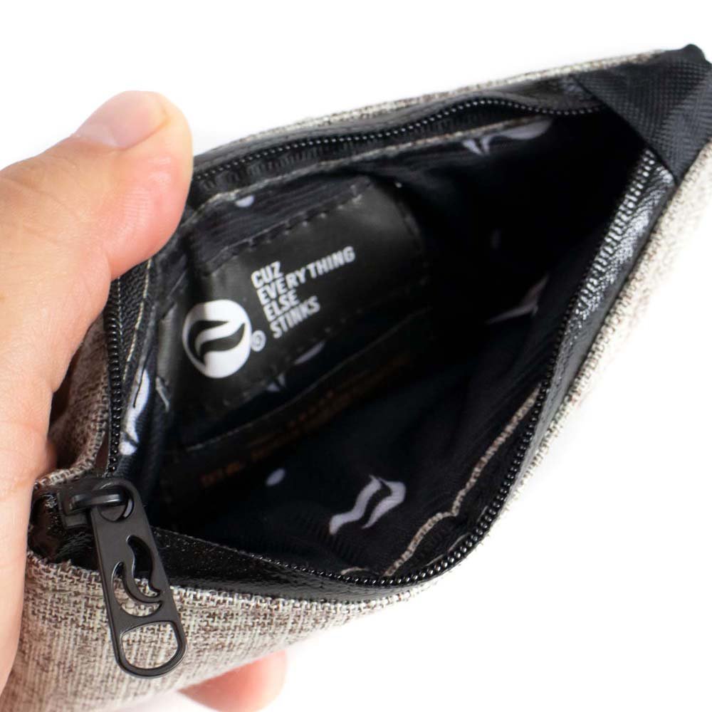 Vatra Bags Woven Khaki Brown V15 5.5” Zip Pouch - Smoke ATX