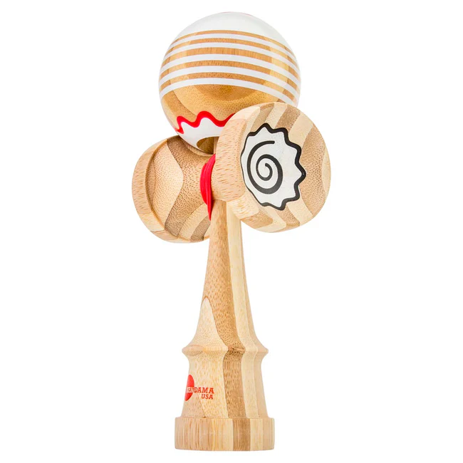 Luna Shape Bamboo Fishcake R&W Kaisen Kendama - Smoke ATX 