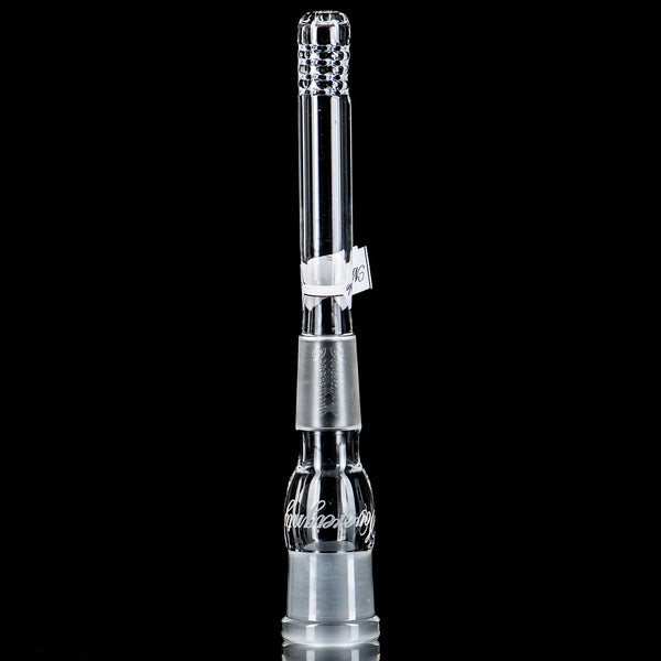 18/18mm 4.5" 180 Gridded Downstem  (Magic Purple) Sovereignty Glass - Smoke ATX 