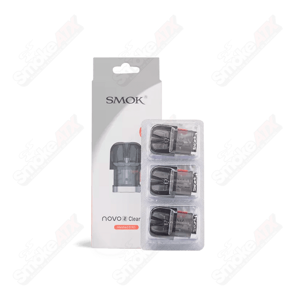 3 PCS Novo 2 Clear Pod Mesh 0.9ohm SMOK - Smoke ATX 