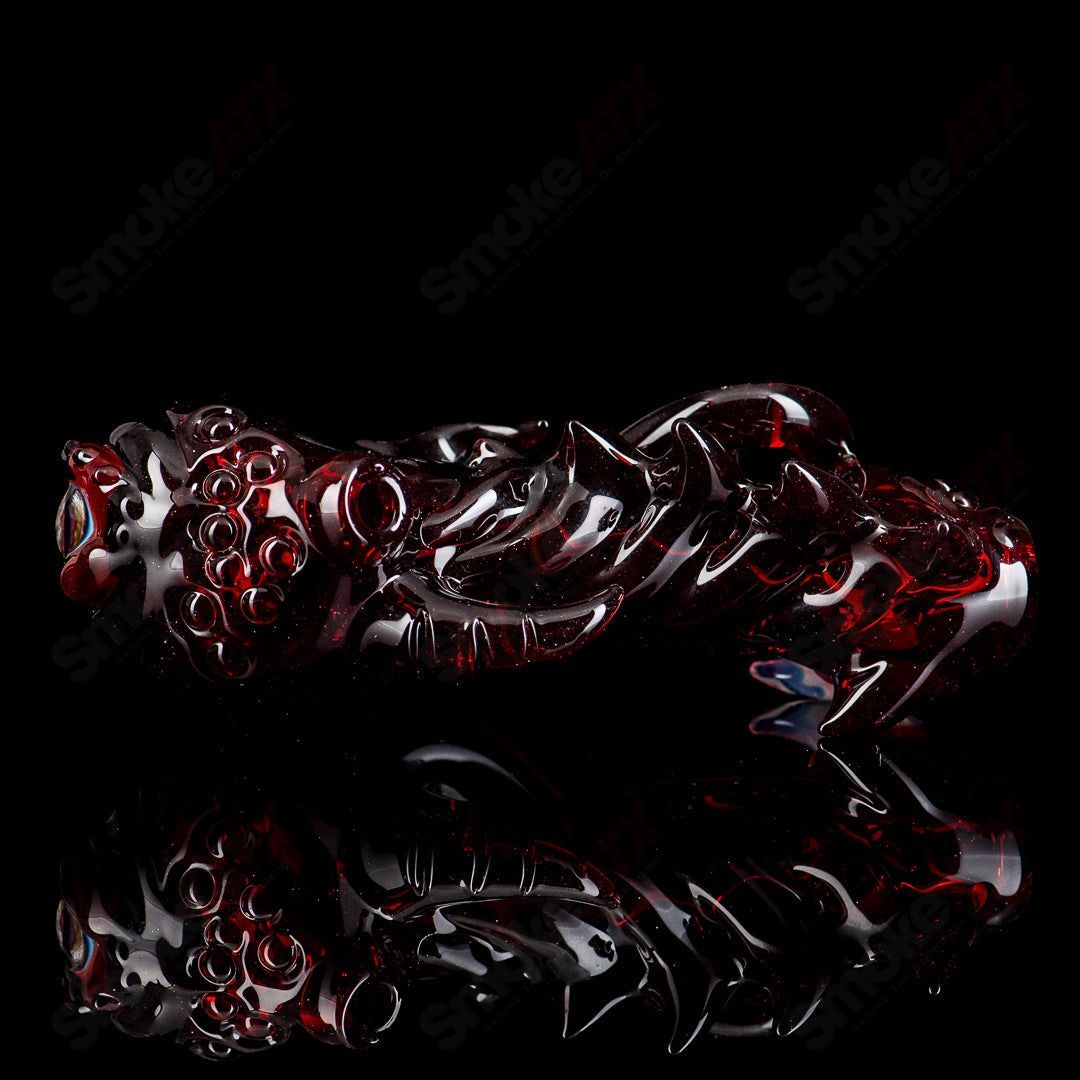 #5 Seamonster Spoon by Mako Glass - Smoke ATX 