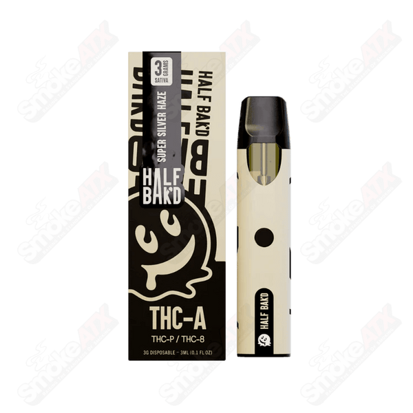 3000mg Super Silver Haze Sativa Disposable THCA Half Bakd - Smoke ATX 