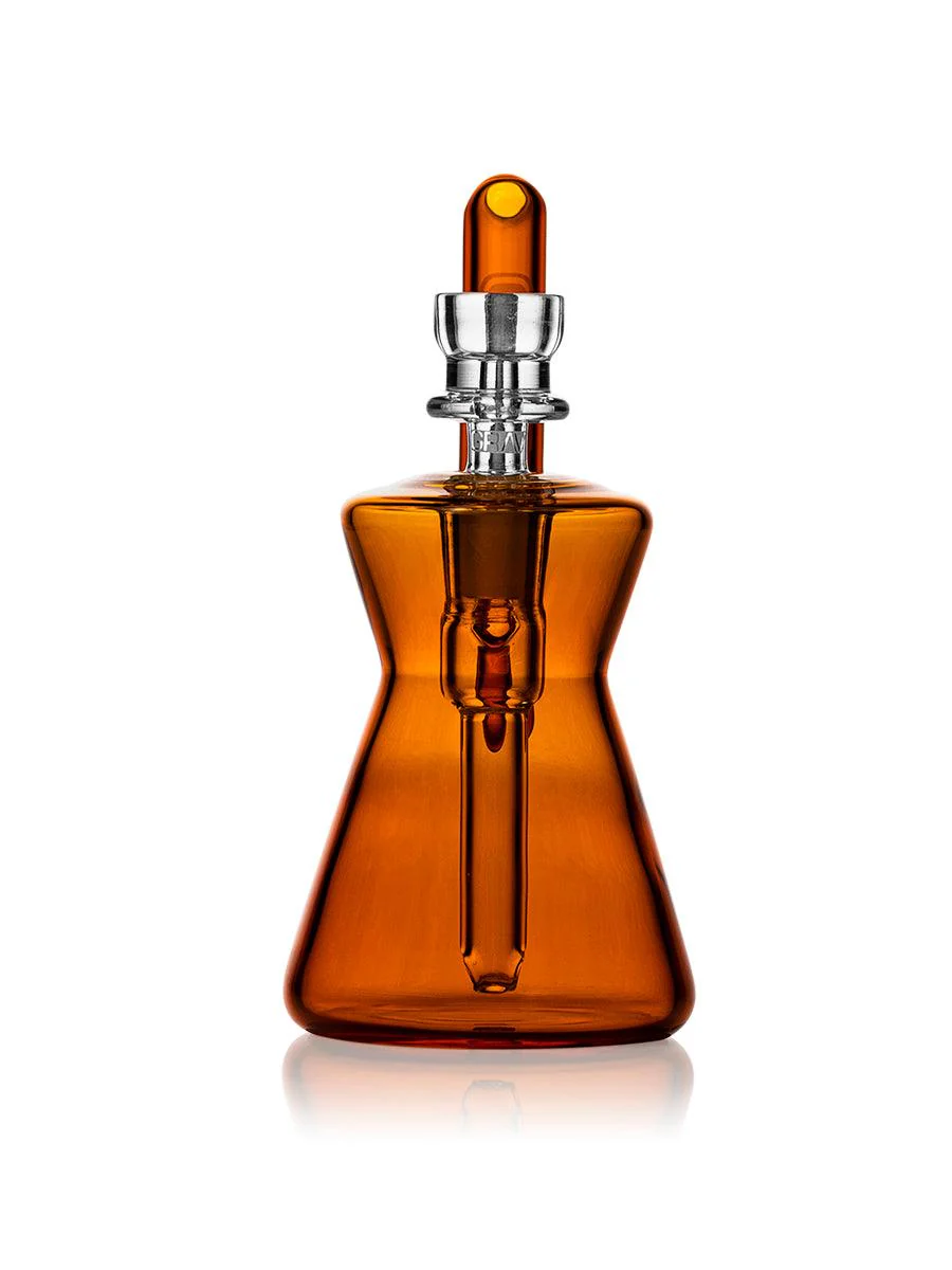 Amber Hourglass Pocket Bubbler Grav - Smoke ATX 