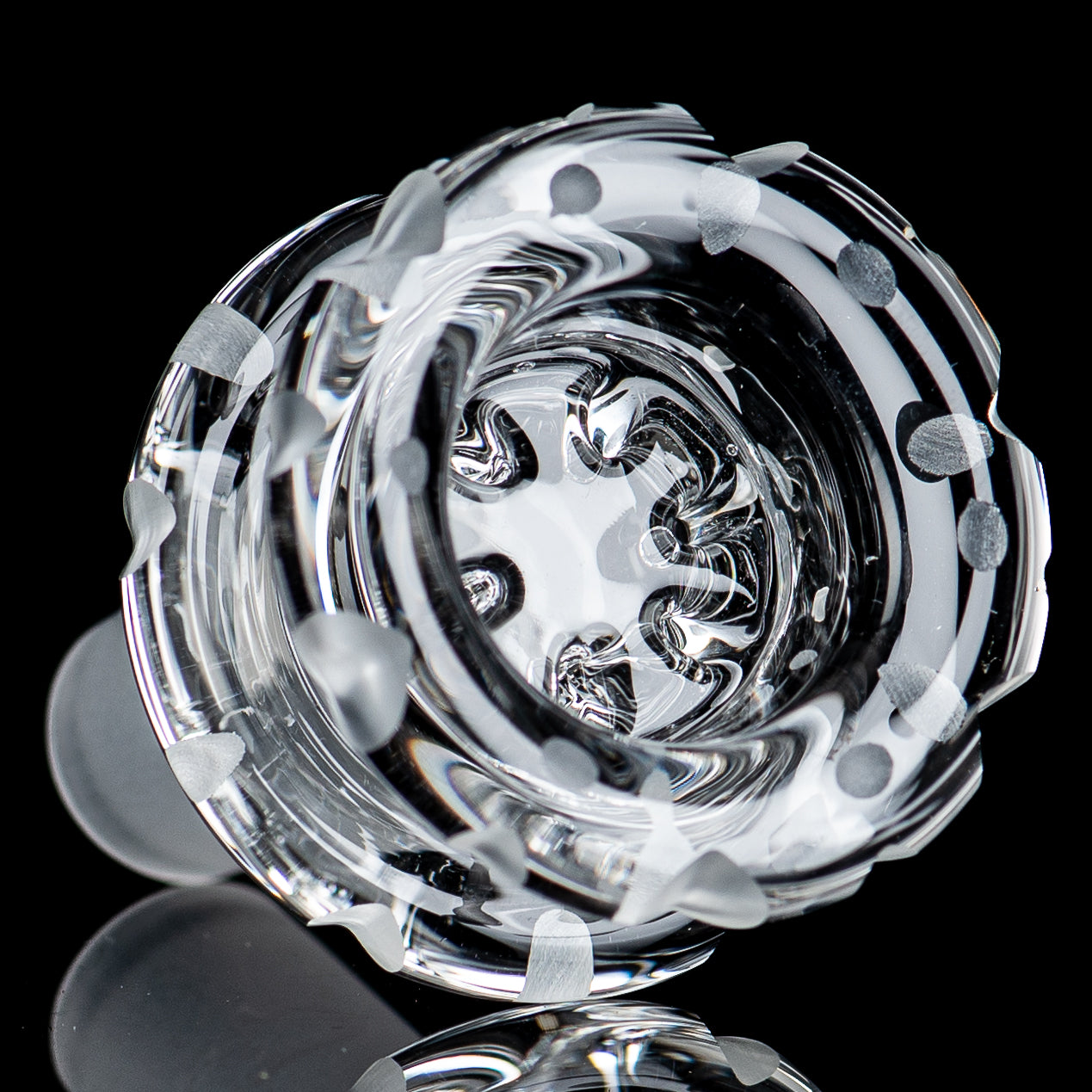 Coldwork 14mm Clear Multi Hole V2 Bowl Mobius