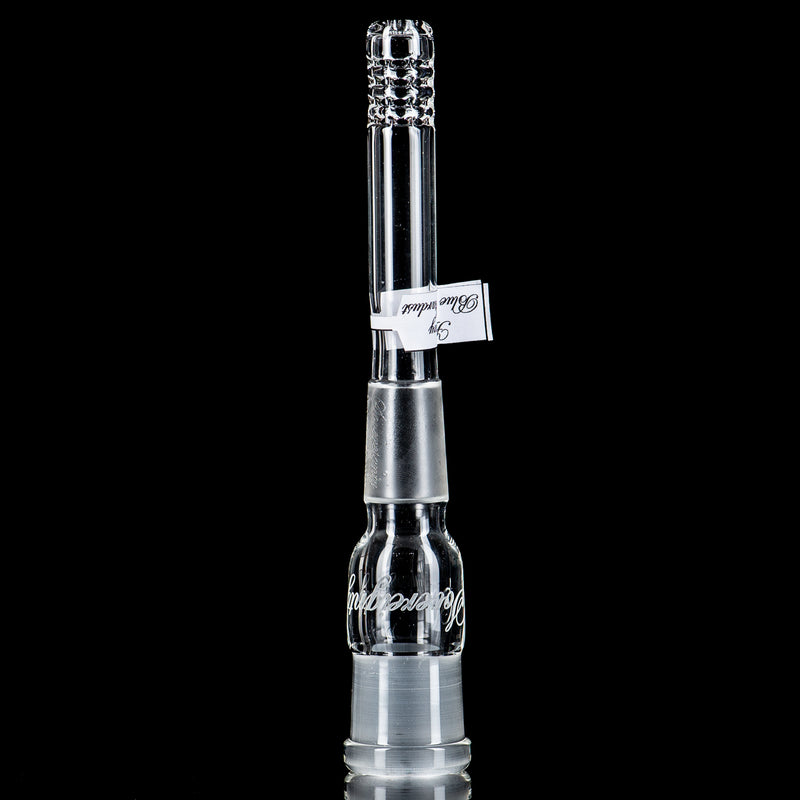 18/18mm 4" 180 Gridded Downstem  (Heavy Blue Stardust) Sovereignty Glass - Smoke ATX 