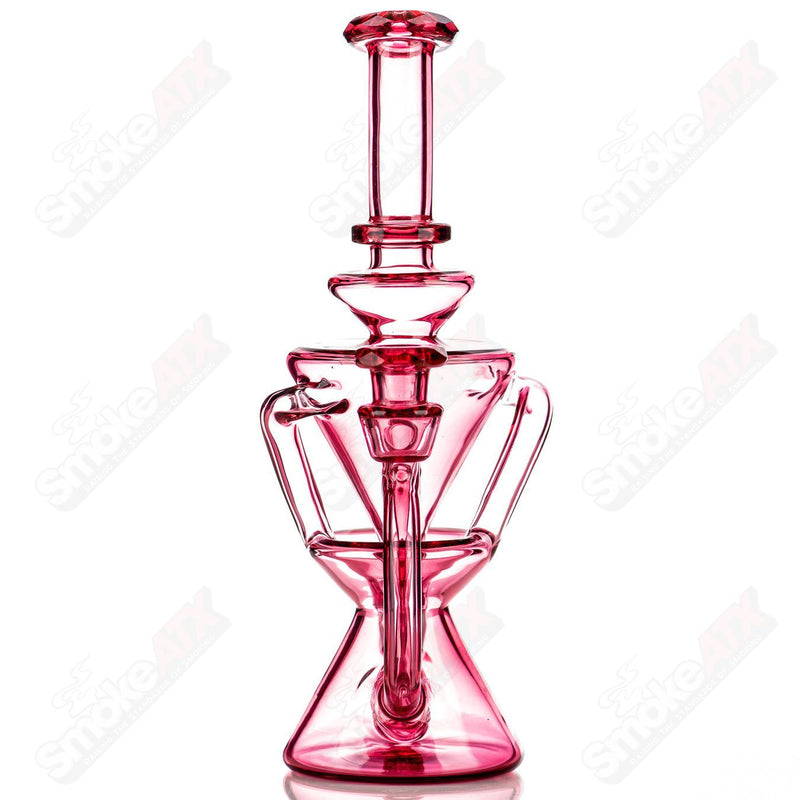 Faceted Two & Through Full-Size Recycler by Captn Chronic - Smoke ATX