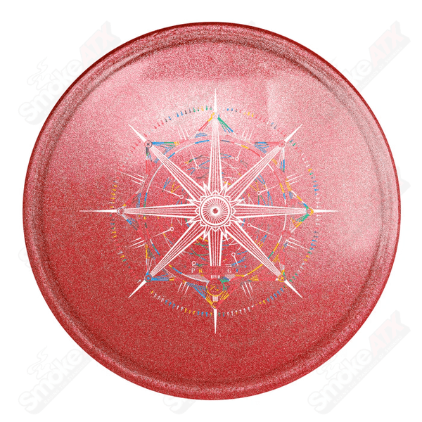 170-174g  Red A4 Approach Disc (Navigator Stamp) - 750 Glimmer Plastic Prodigy Disc - Smoke ATX 