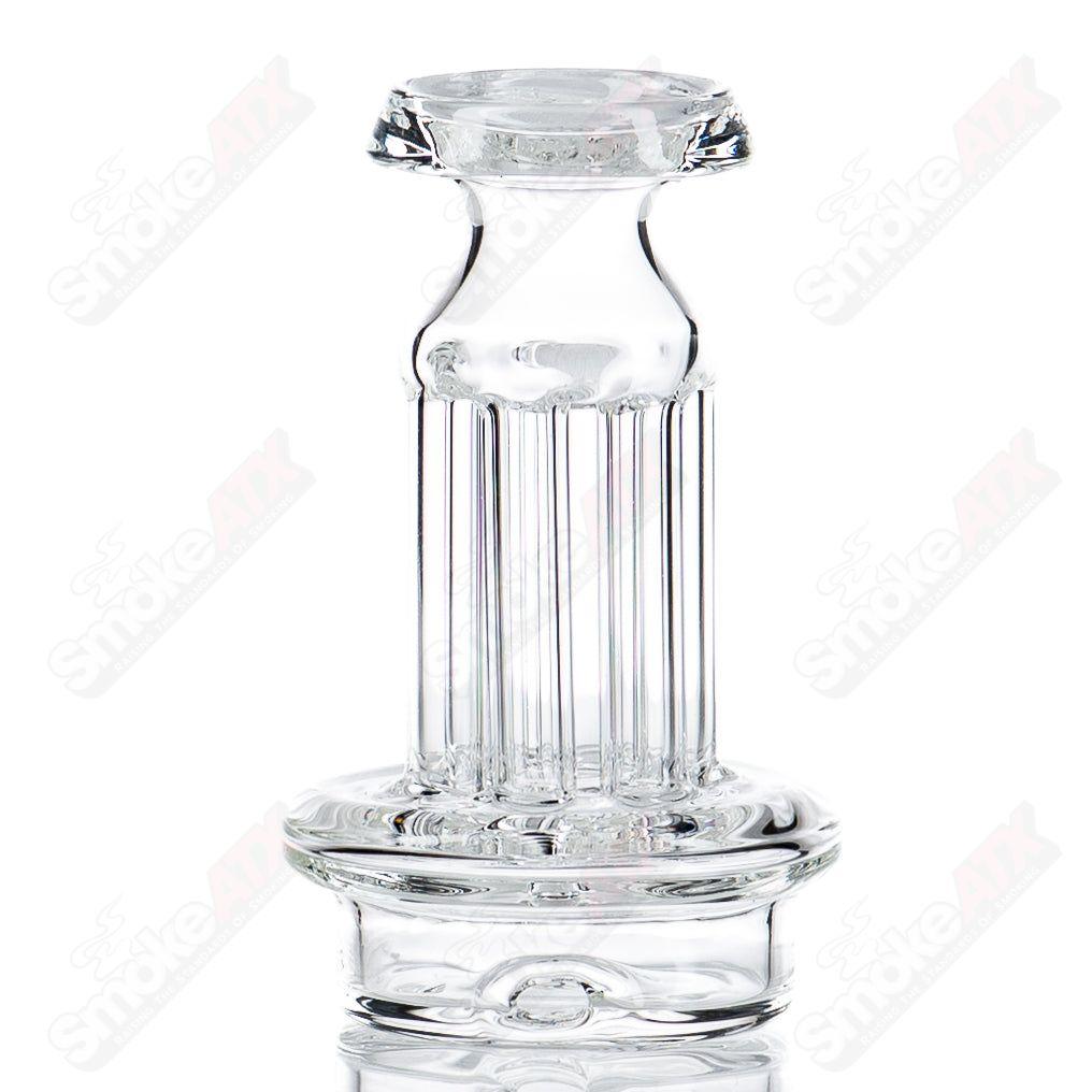 Calligraphy Logo 6 Pillar Dry Puffco Top Leisure Glass - Smoke ATX 