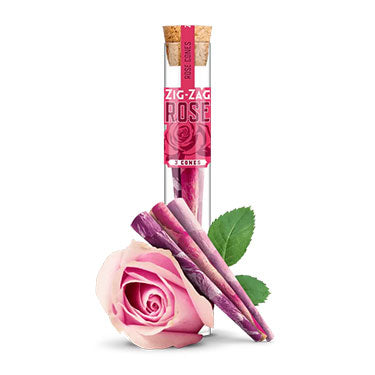 3pk Rose Cones Zig Zag