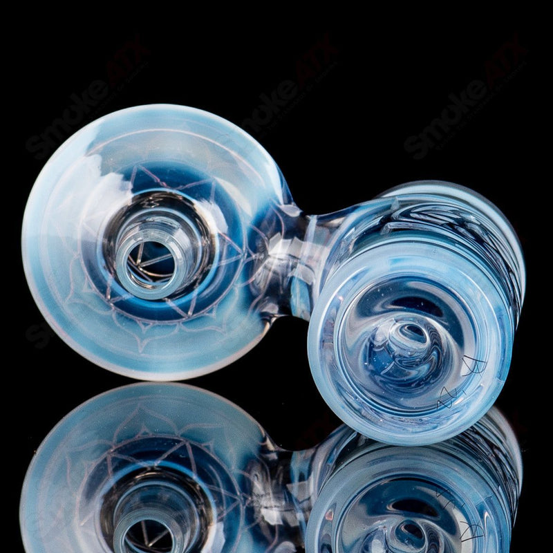 Fumed Merkaba Flower Dry Catcher Avant-Garde Glass - Smoke ATX