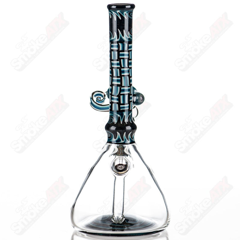 Blue Patchwork Mini Beaker Set by Dale Sommers Glass - Smoke ATX