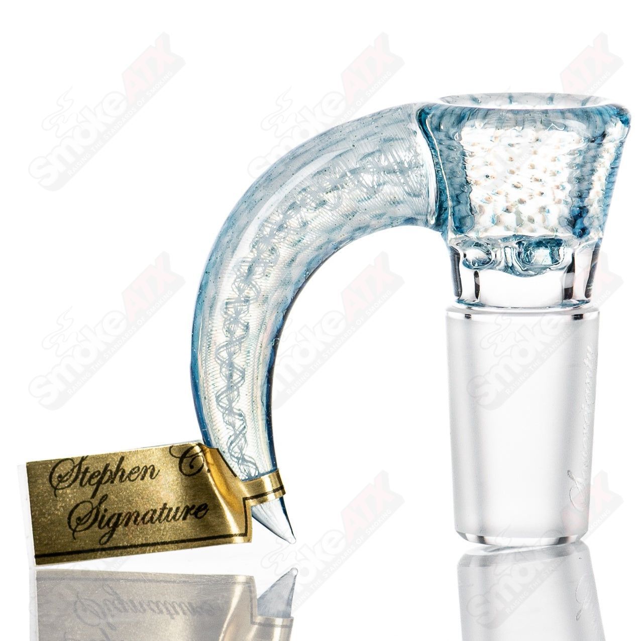 18mm Stephen C. Clear Joint Slide (Blue HoneyComb) Sovereignty