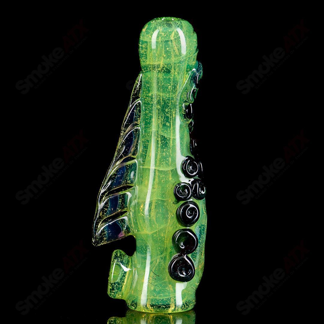 #1 Octopus Chillum by Mako Glass - Smoke ATX 