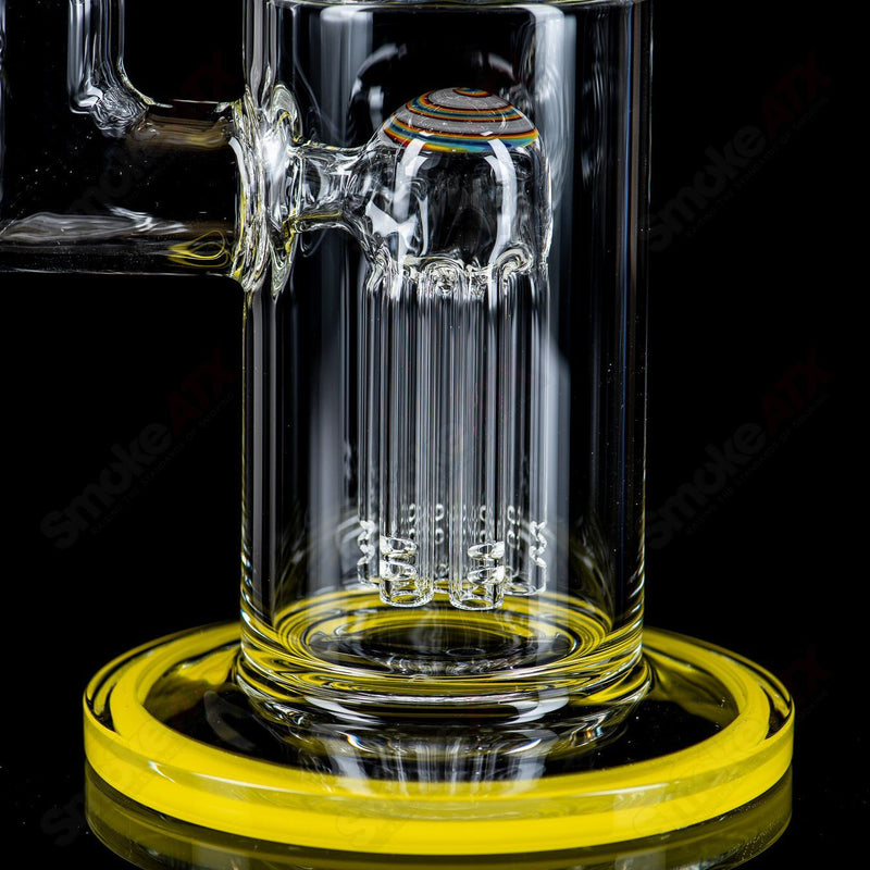 #3 18mm 7/13 Arm Perc w Worked Sections Toro Glass