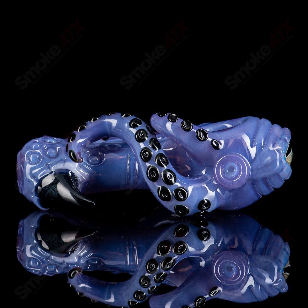 #3 Seamonster Spoon by Mako Glass - Smoke ATX 