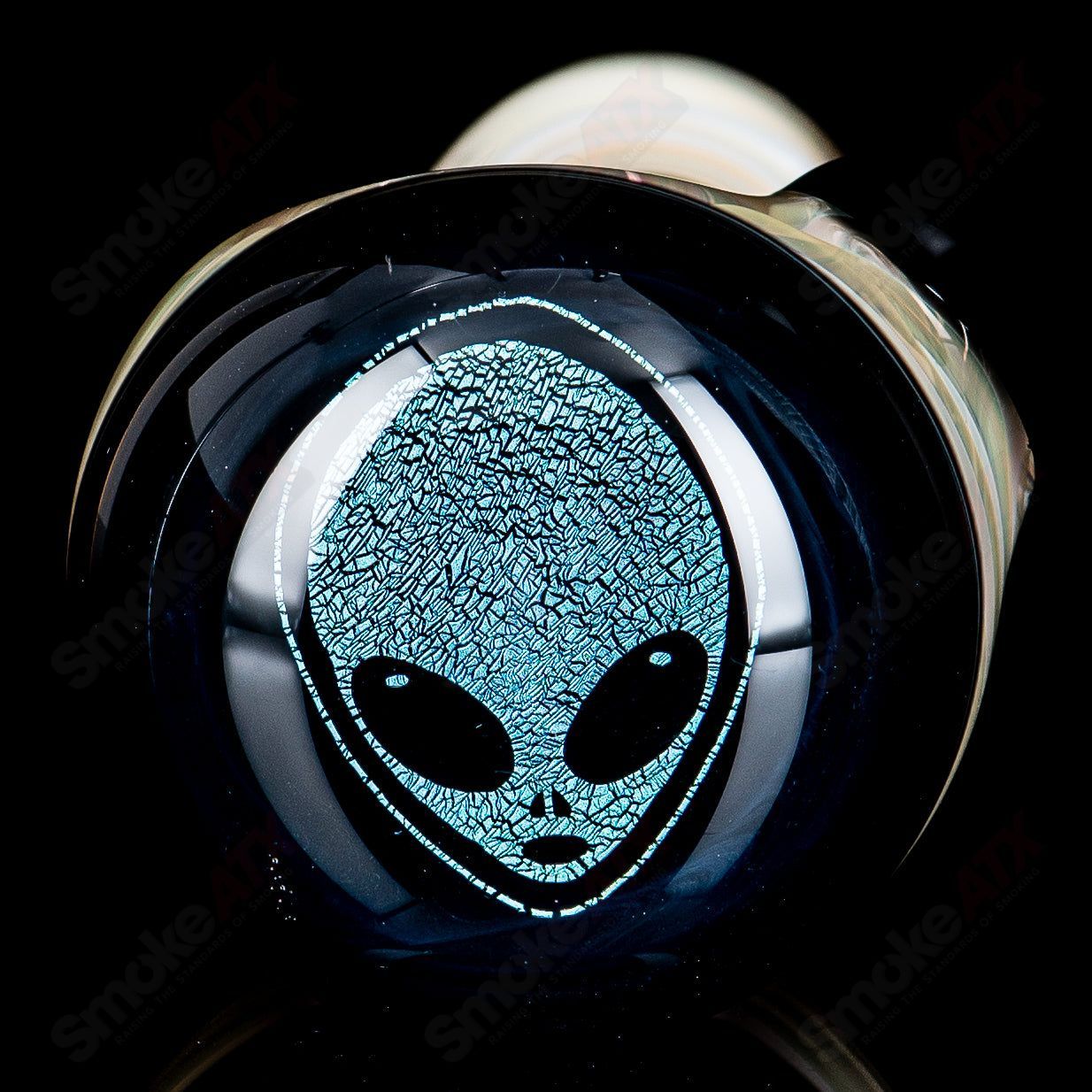 Alien Dichro Image Spoon by Talent Glass - Smoke ATX 
