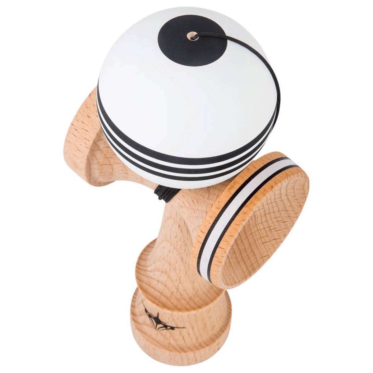 White&Black Jet Shape Triple Stripe Kendama - Smoke ATX