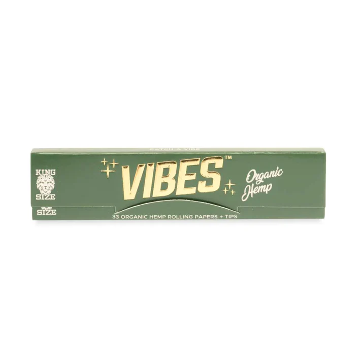 King Size Papers + Tips Organic Hemp Vibes - Smoke ATX 