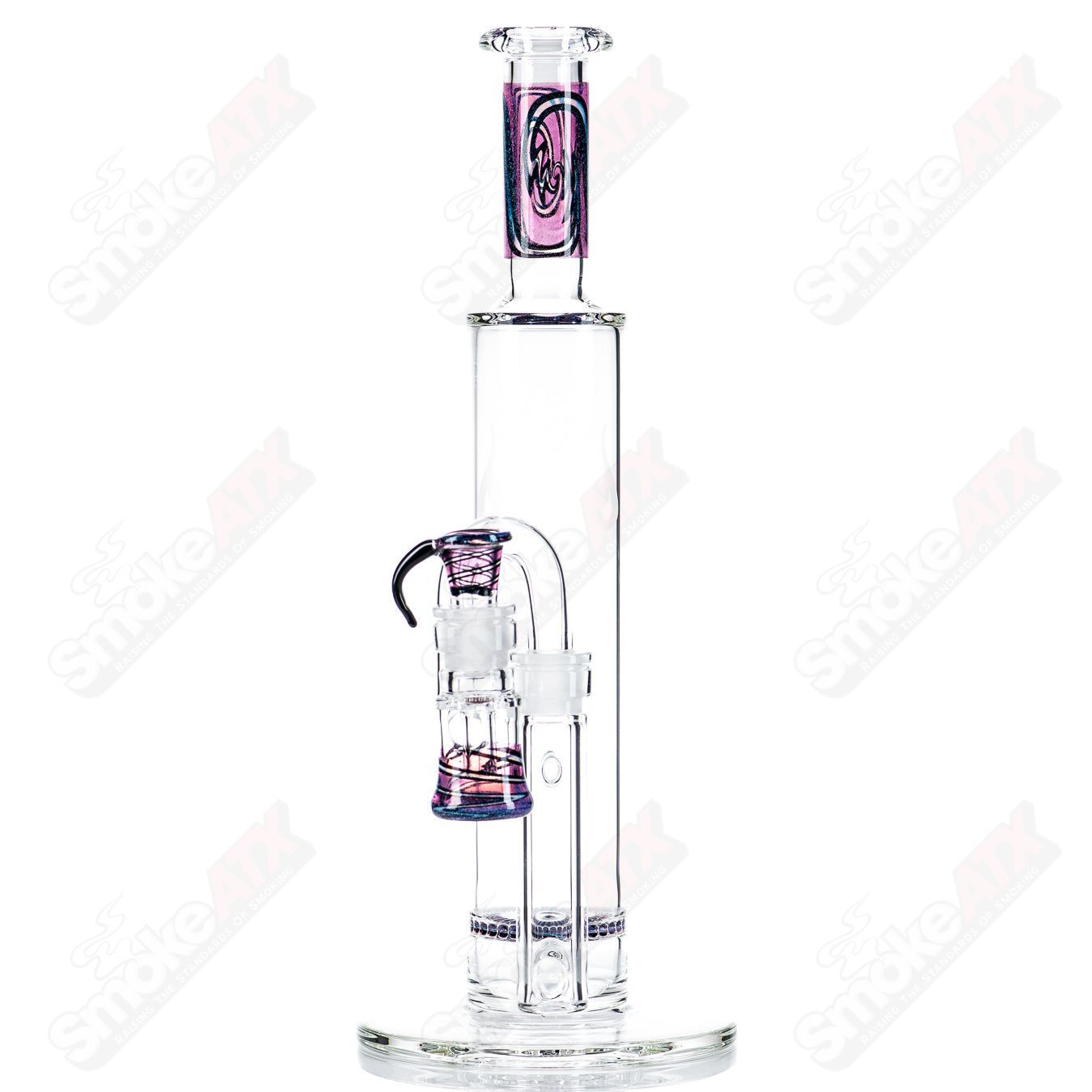 Linework w/Dichro 15" ratchet perc w/catcher by SPG - Smoke ATX 