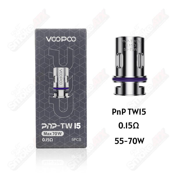 5PCS  0.15ohm PnP-TW15 Replacement Coils VooPoo - Smoke ATX 