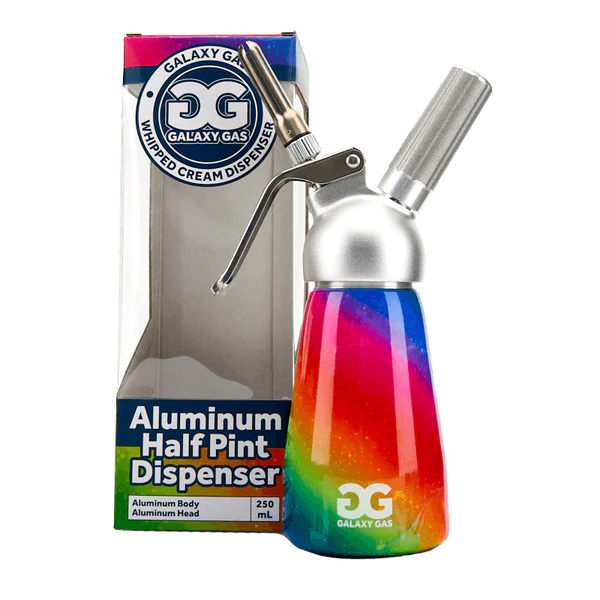 Rainbow 1/2 pt Galaxy Gas Cream Dispenser - Smoke ATX 