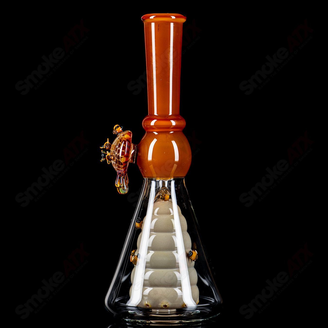 Worked Bee Hive Beaker (2024) By Joe P Glass - Smoke ATX