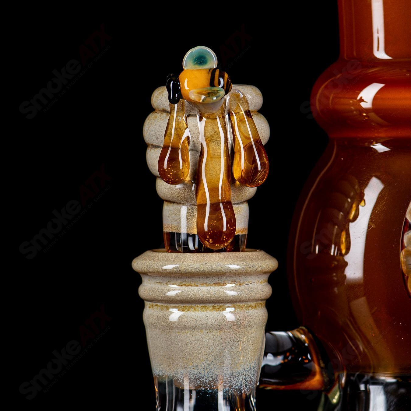 Worked Bee Hive Beaker (2024) By Joe P Glass - Smoke ATX