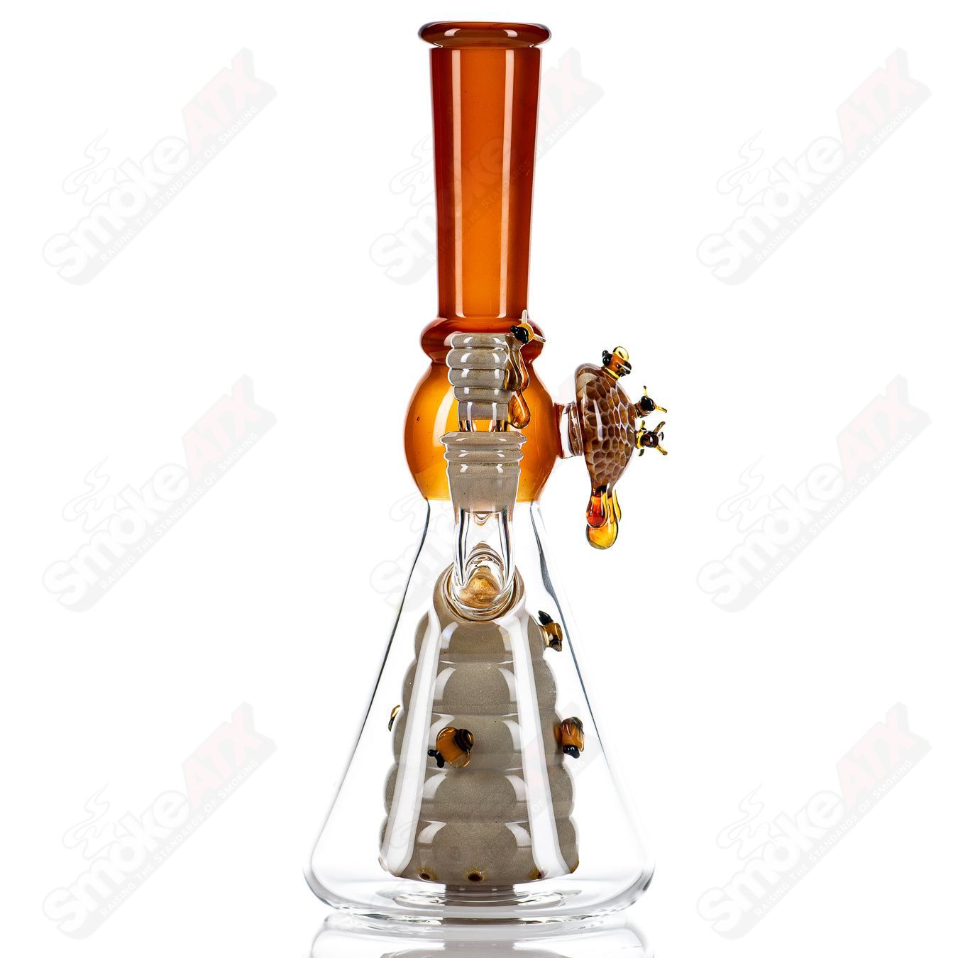 Worked Bee Hive Beaker (2024) By Joe P Glass - Smoke ATX