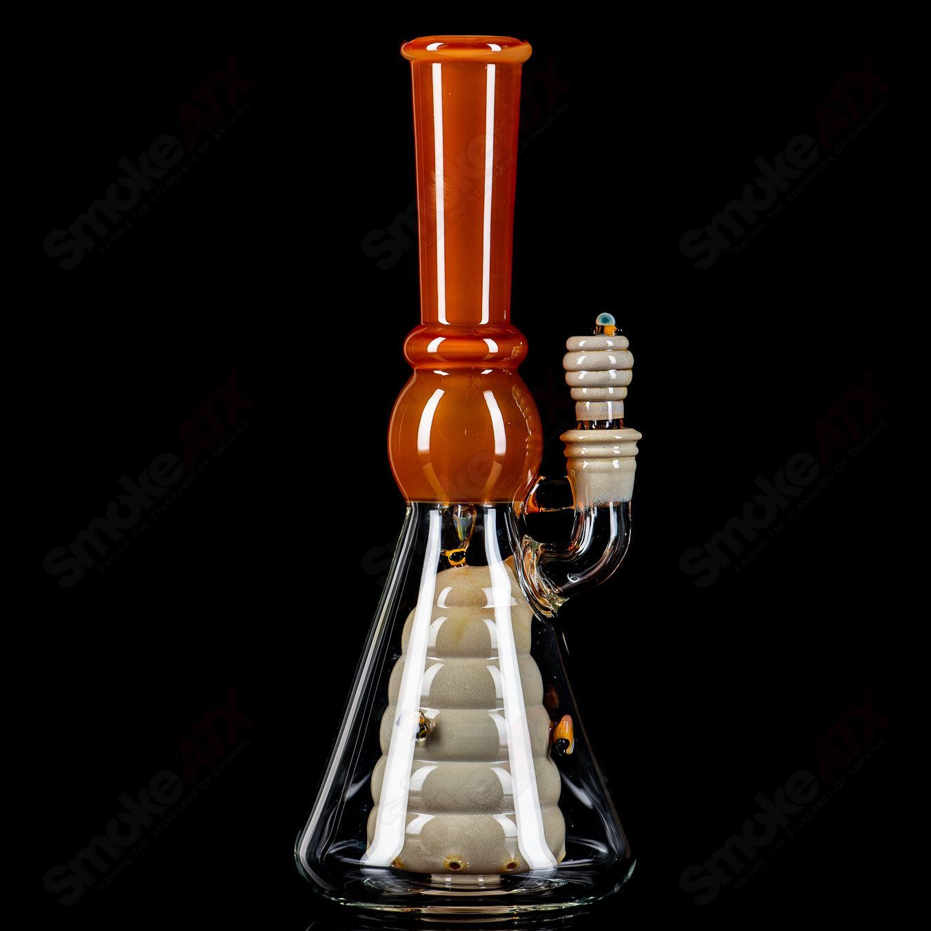 Worked Bee Hive Beaker (2024) By Joe P Glass - Smoke ATX