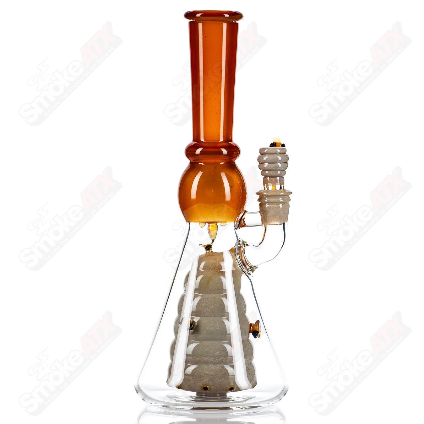 Worked Bee Hive Beaker (2024) By Joe P Glass - Smoke ATX