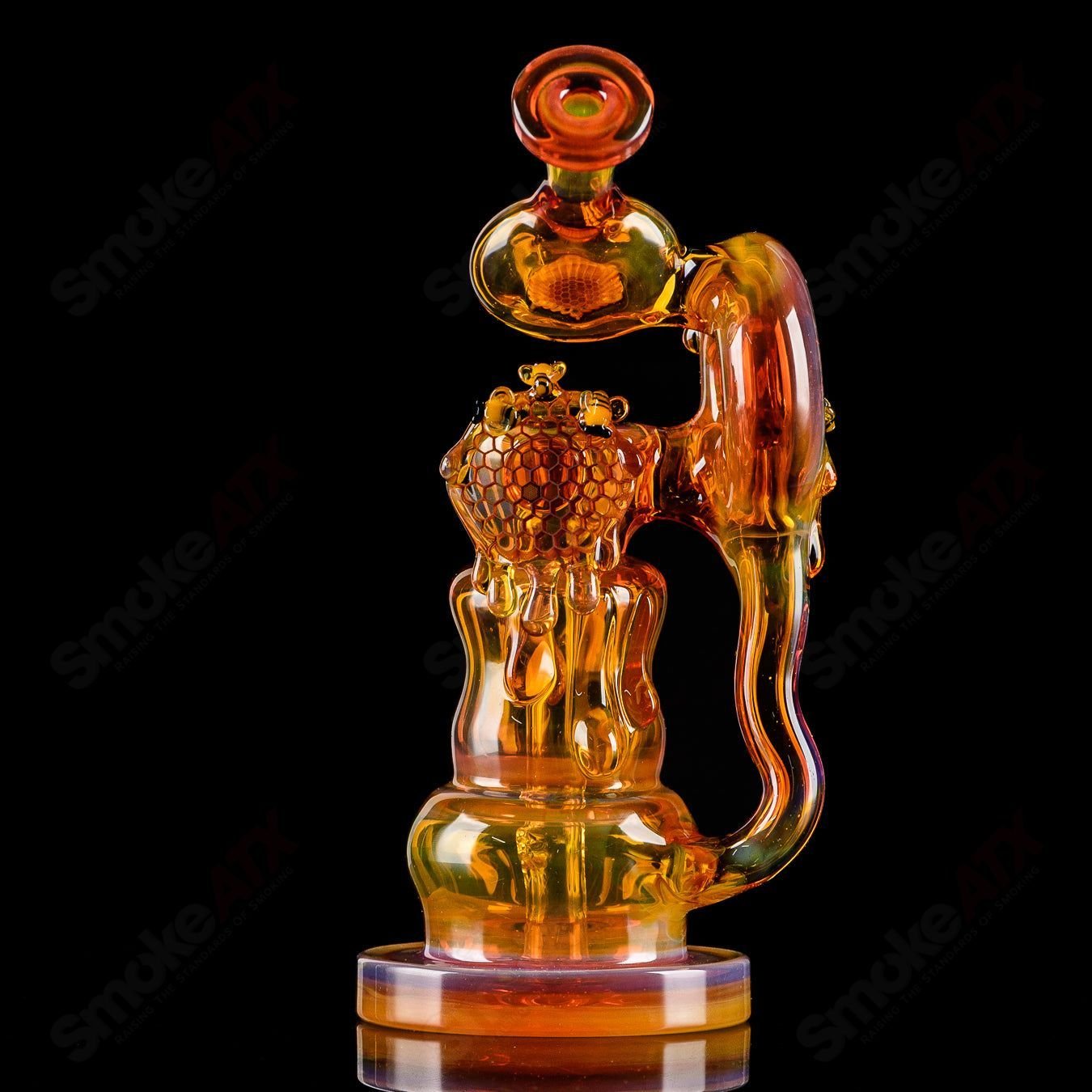 Worked Honeycomb Recycler Mongrel x Joe P Glass - Smoke ATX