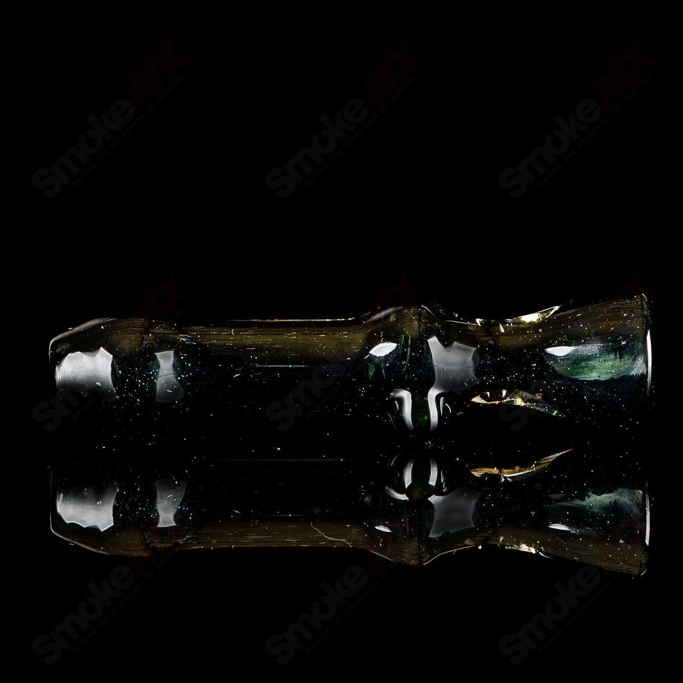 Worked UV Galaxy Chillum Indo Glass - Smoke ATX