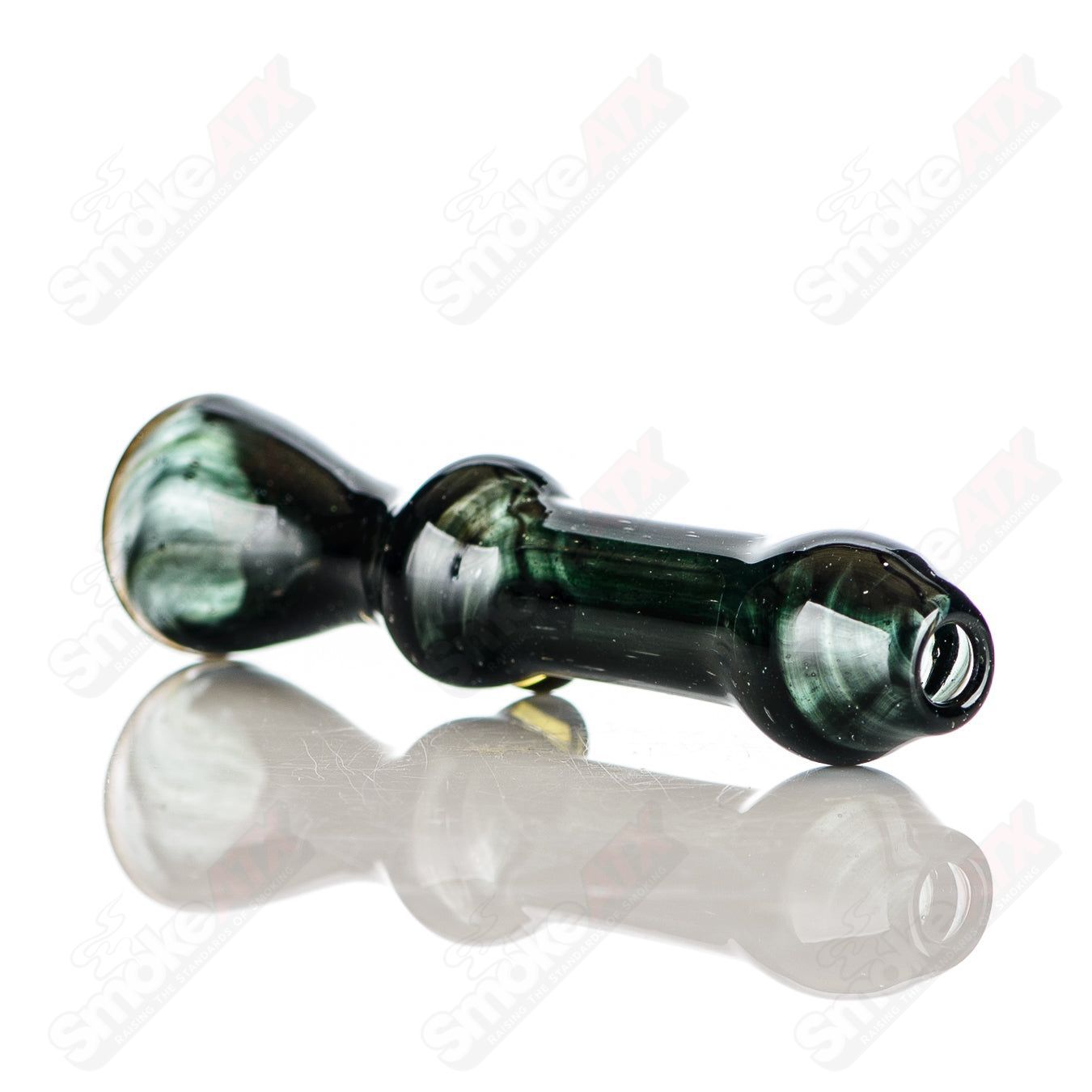 Worked UV Galaxy Chillum Indo Glass - Smoke ATX