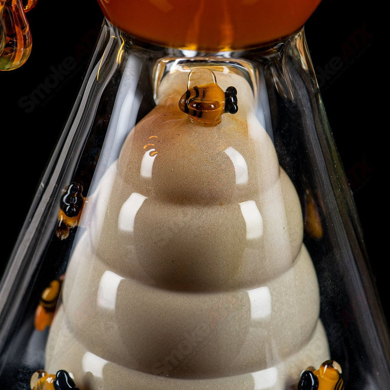 Worked Bee Hive Beaker (2024) By Joe P Glass - Smoke ATX