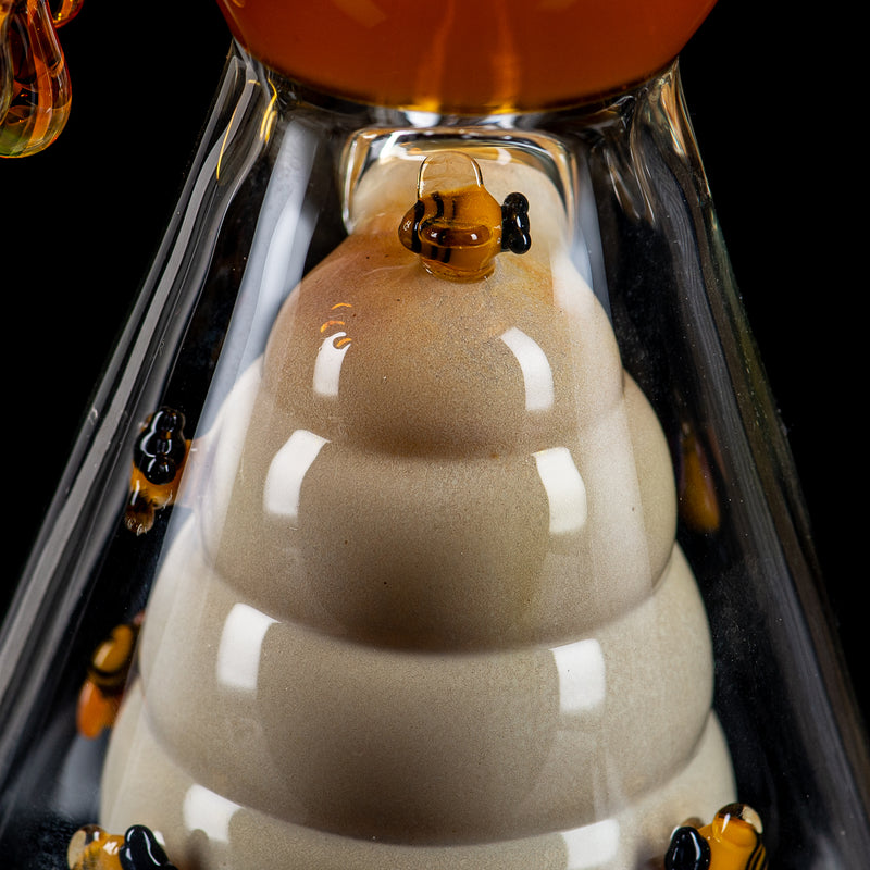 Worked Bee Hive Beaker (2024) By Joe P Glass - Smoke ATX