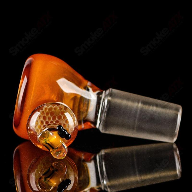 Worked Bee Hive Beaker By Joe P Glass - Smoke ATX