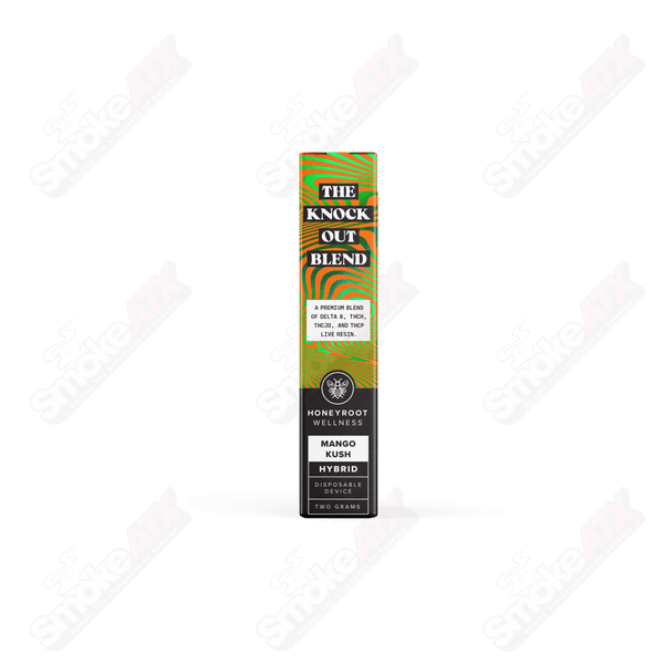 Mango Kush 2g Knock Out Blend Honeyroot Disposable - Smoke ATX 