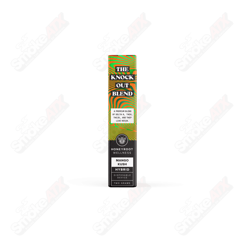 Mango Kush 2g Knock Out Blend Honeyroot Disposable - Smoke ATX 