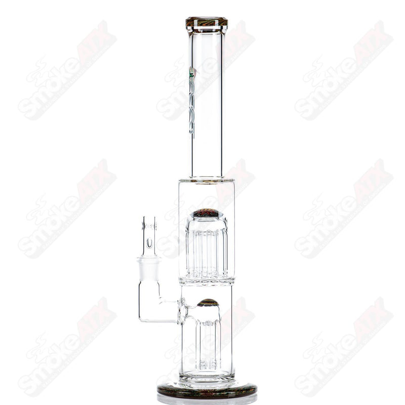 #2 18mm 7/13 Arm Perc w Worked Sections Toro Glass