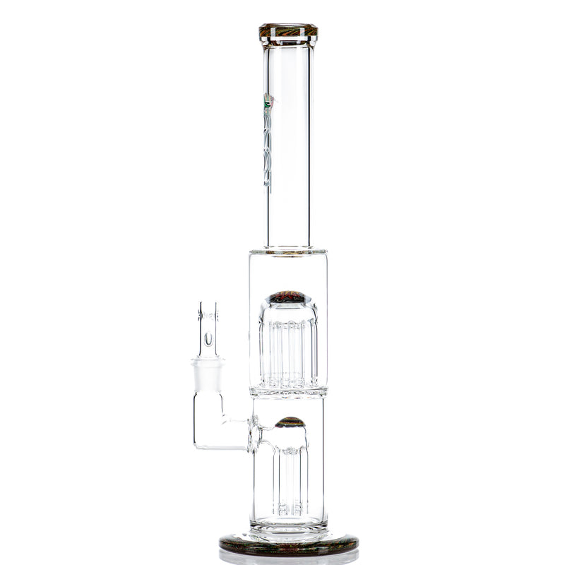 #2 18mm 7/13 Arm Perc w Worked Sections Toro Glass