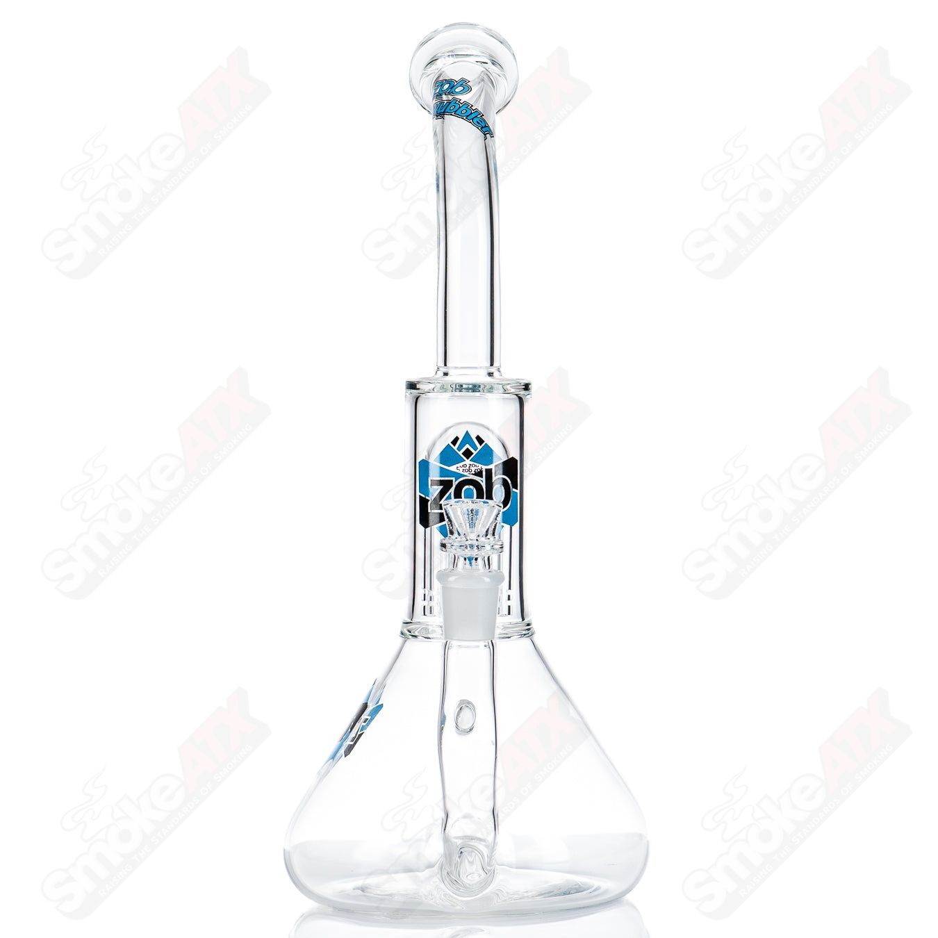 Wubbler 8 Arm Beaker Stemless W/ Diffused Inline (Blue/Black) ZOB - Smoke ATX